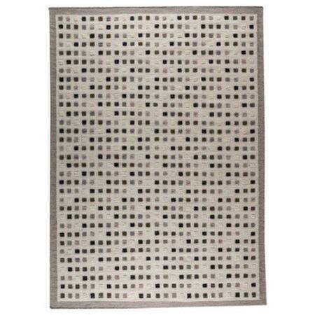 MAT THE BASICS Grey Rectangle Area Rug- 5 Ft. 6 In. X 7 Ft. 10 In. MTBKH1GRY056071